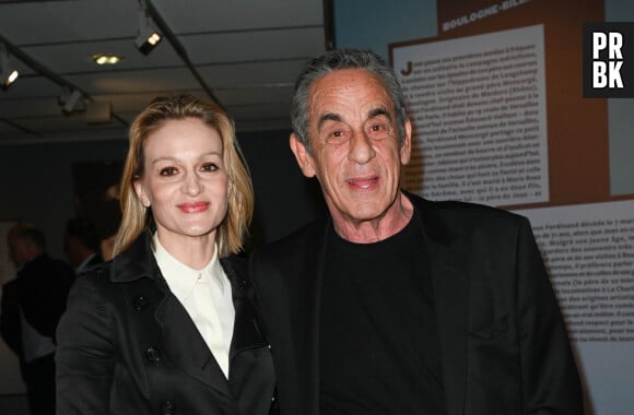 Thierry Ardisson et sa femme Audrey Crespo-Mara - Vernissage de l'exposition Jean Gabin à l'Espace Landowski / Musée des Années 30 à Boulogne-Billancourt le 8 mars 2022. © Coadic Guirev/Bestimage