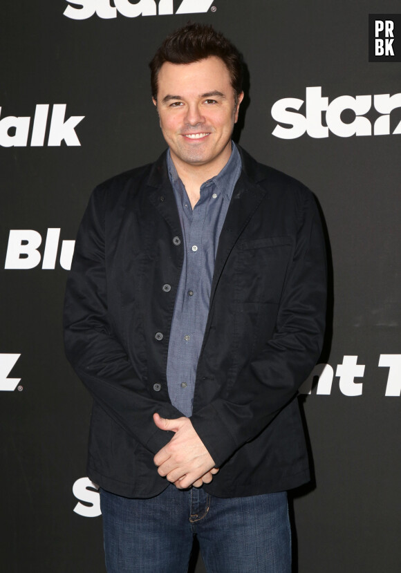 Seth McFarlane lors de l'avant-première de la série "Blunt Talk" à Los Angeles, le 10 août 2015. 