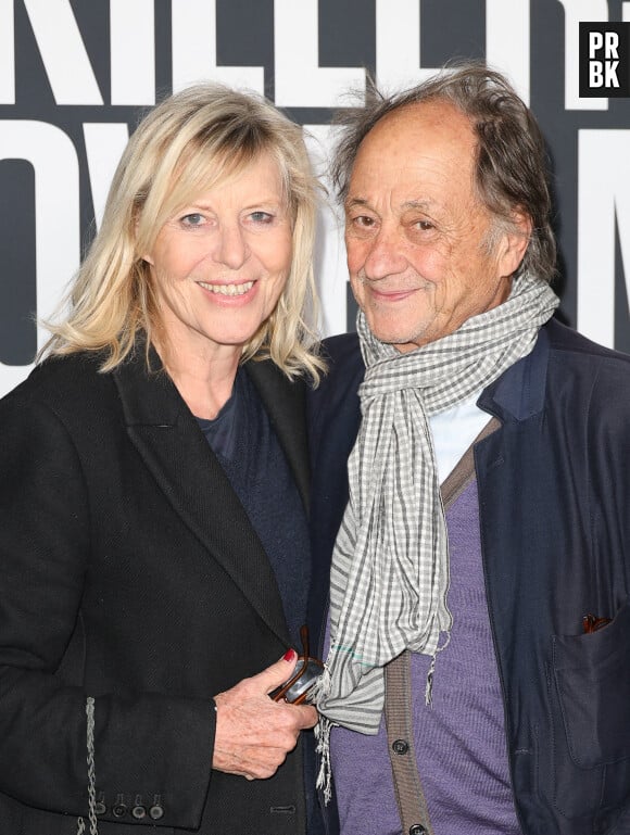 Semi-exclusif - Chantal Ladesou et son mari Michel Ansault - Avant-première du film "Killers of the Flower Moon" à l'Ugc Normandie à Paris le 17 octobre 2023. © Coadic Guirec / Bestimage