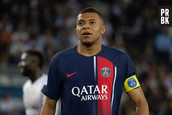 Kylian Mbappe face à Clermont Foot 63 le 3 juin 2023. Photo by Raphael Lafargue/ABACAPRESS.COM