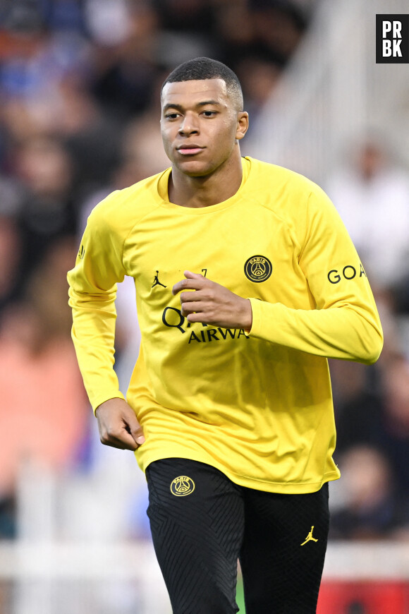 Kylian Mbappe face à Auxerre le 21 mai 2023. Photo by Victor Joly/ABACAPRESS.COM