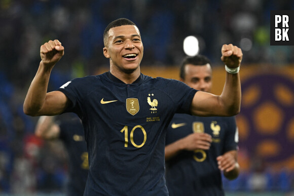 Kylian Mbappe après la victoire de la France face au Danemark à la Coupe du Monde 2022. Photo by Laurent Zabulon/ABACAPRESS.COM