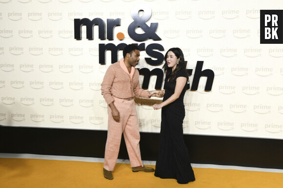 Donald Glover et Maya Erskine - Première de la série Amazon Prime "Mr. and Mrs. Smith" au Luzon Mayfair Cinema à Londres. Le 17 janvier 2024