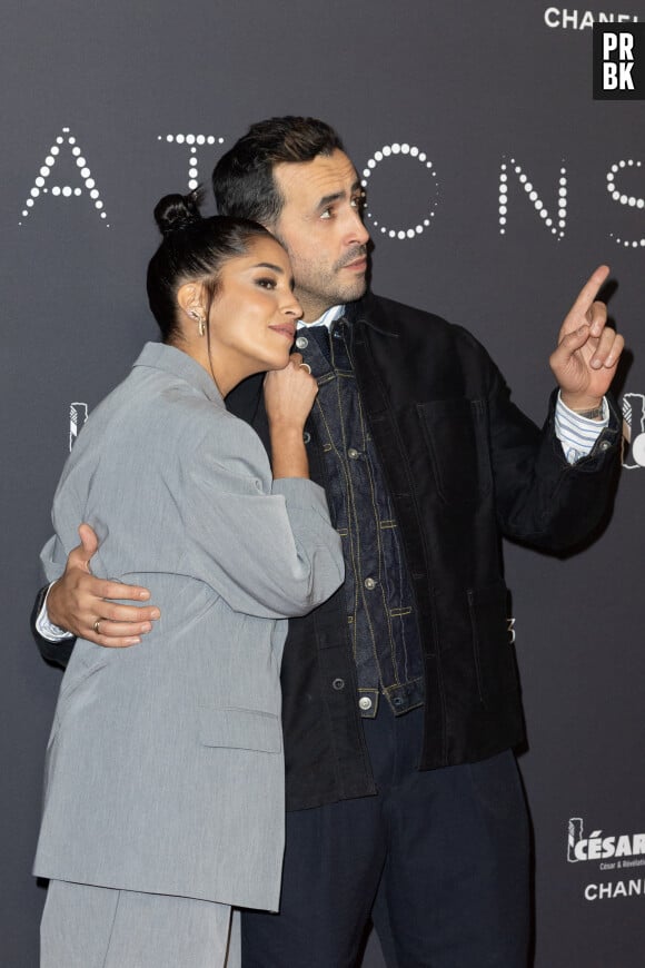 Leïla Bekhti et Jonathan Cohen - Photocall de la soirée des révélations des Cesar 2023 au Trianon à Paris le 16 janvier 2023. © Olivier Borde/Bestimage  Photocall of the Cesar 2023 revelations evening at the Trianon in Paris on January 16, 2023. 