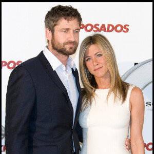 Gerard Butler et Jennifer Aniston - Première du film Exposados (The Bounty Hunter) à Madrid le 30 mars 2010