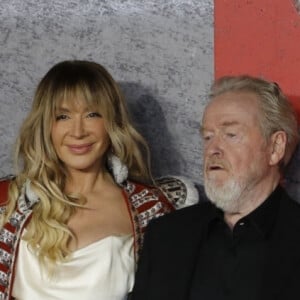 Ridley Scott et Giannina Facio - Londres - Les invités foulent le tapis rouge ce soir lors de la première au Royaume-Uni. Le 16 novembre 2023