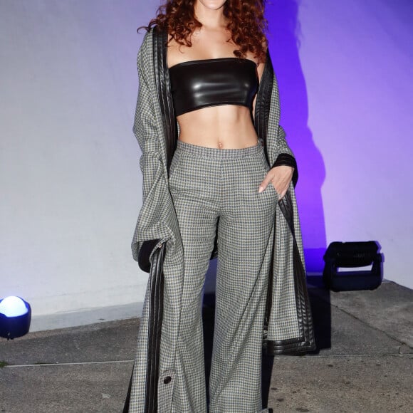 Iris Mittenaere - Front row du Défilé de mode féminine prêt à porter Printemps/Été 2024 Pierre Cardin à l'Espace Niemeyer lors de la fashion week à Paris. © Christophe Clovis / Bestimage