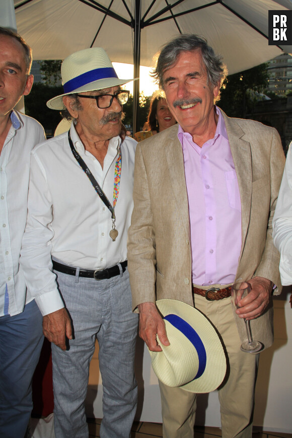 Gérard Hernandez, Bernard Menez - 7ème édition du Trophée de la Pétanque Gastronomique au Paris Yacht Marina à Paris le 27 juin 2019. © Philippe Baldini/Bestimage