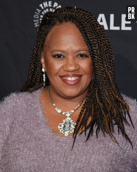 Chandra Wilson. - Photocall de la série "Grey's Anatomy" lors du PaleyFest 2023 à Los Angeles, le 2 avril 2023.