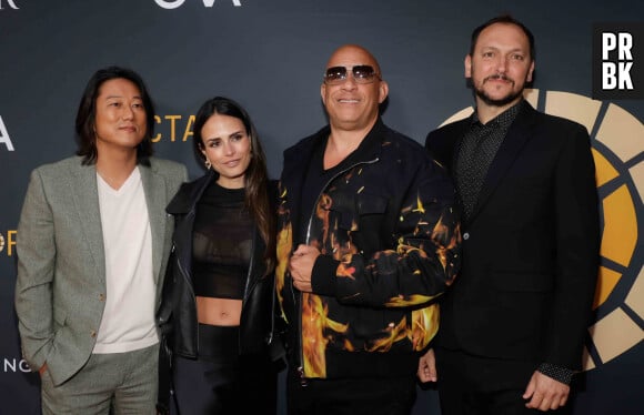 Sung Kang, Jordana Brewster, Vin Diesel, Louis Leterrier à la première de la soirée "Charlize Theron Africa Outreach Project 2023 Block Party" à Los Angeles.