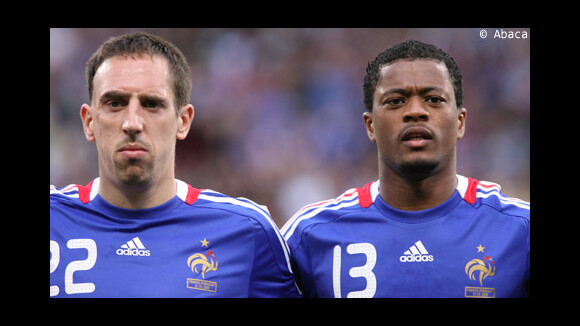L'équipe de France face au Luxembourg ce soir ... Ribery et Evra titulaires