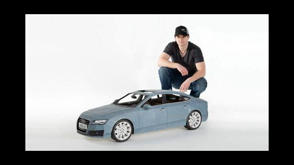 Une Audi A7 en papier ... Le record fou du designer Taras Lesko (VIDEO)