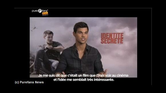 Taylor Lautner en interview pour Identité Secrète ... une exclu Purefans News (VIDEO)