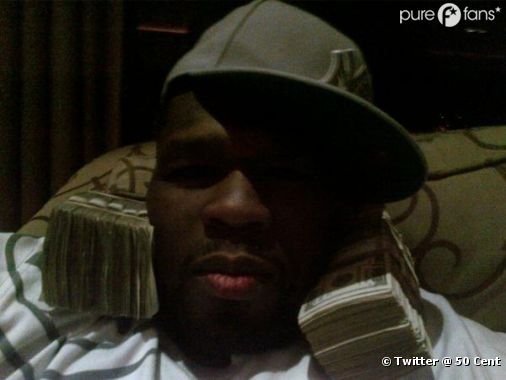 50 Cent avec son fameux butin.