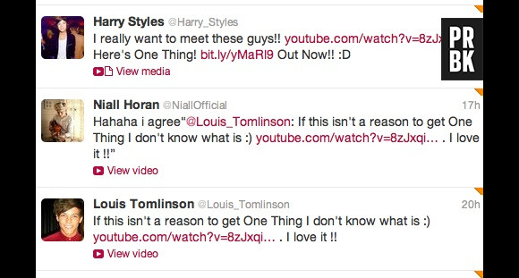 Harry, Louis et Niall déjà fans !