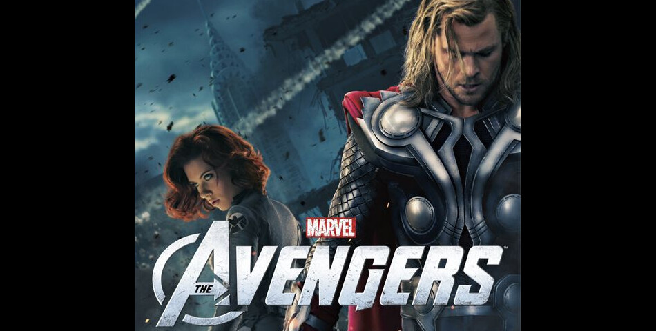 Scarlett Johansson et Chris Hemsworth dans The Avengers
