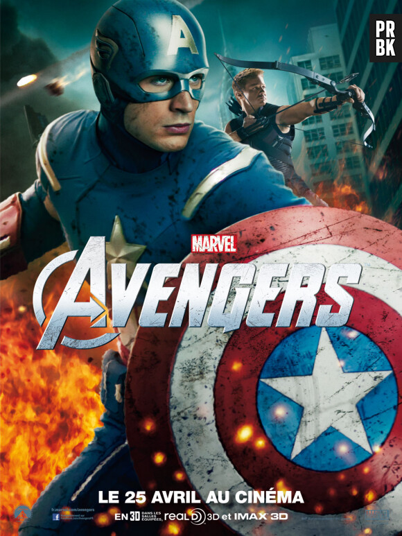 Chris Evans et Jeremy Renner dans The Avengers