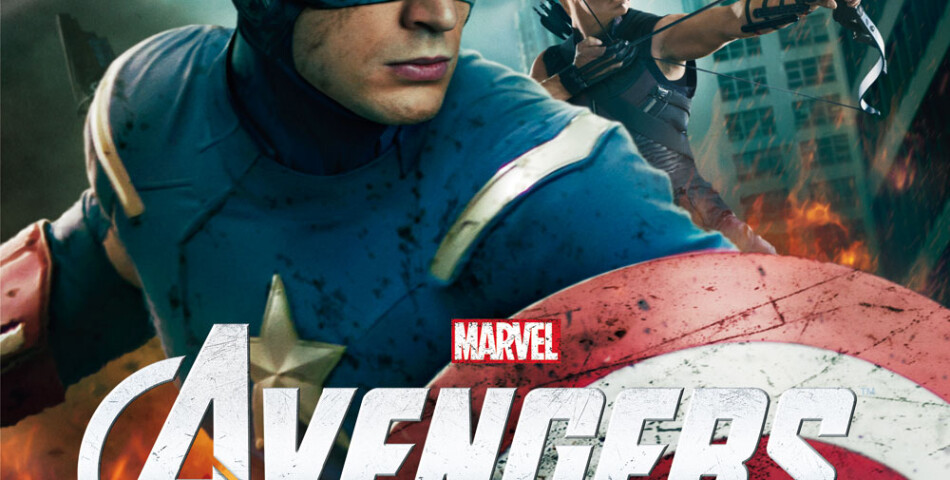 Chris Evans et Jeremy Renner dans The Avengers