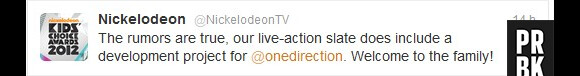 Nickelodeon annonce ses projets de show pour les One Direction !