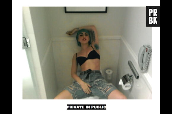 8 - Lady Gaga crée le buzz aux toilettes