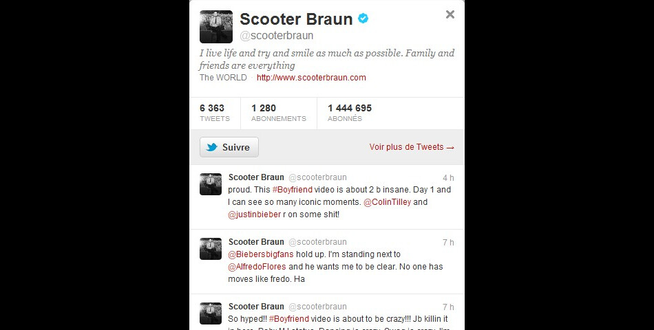 Scooter Braun est tout feu, tout flamme sur le tournage du clip de Justin Bieber !