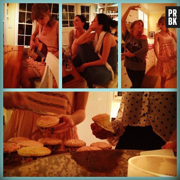 Selena Gomez et Taylor Swift préparent des cupcakes entre amies