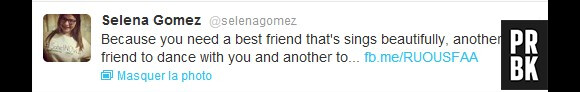 Selena Gomez fait une déclaration d'amitié à Taylor Swift