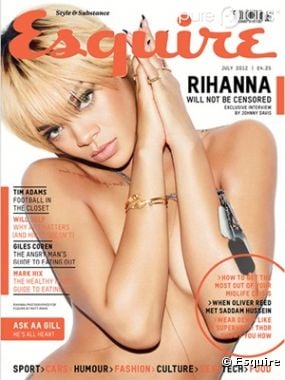 Rihanna topless pour Esquire