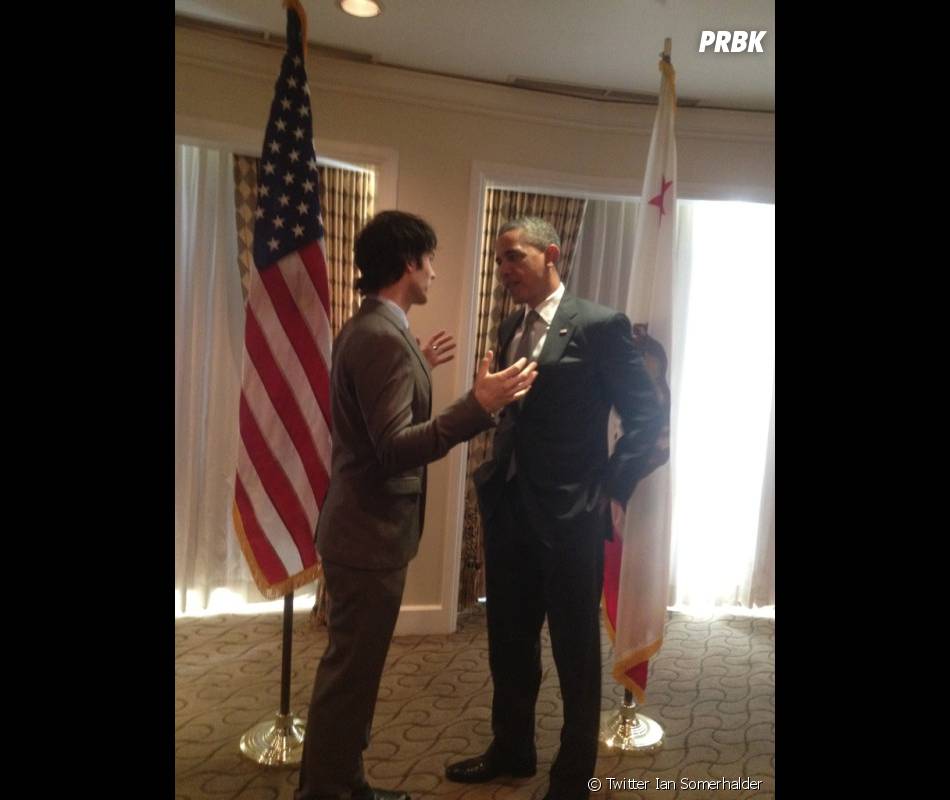 Ian Somerhalder très classe aux côtés de Barack Obama ! Purebreak
