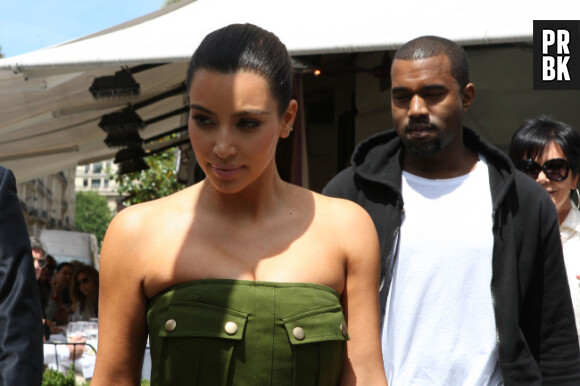 Kim Kardashian, Kanye West et Kris Jenner qui s'incruste ni vue ni connue !