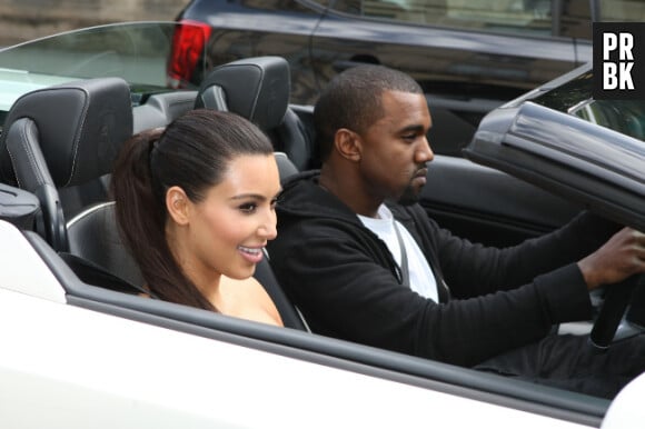 Kim Kardashian et Kanye West en amoureux (ou presque) à Paris