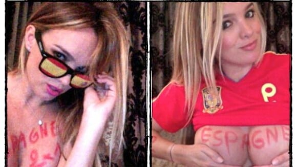 Finale Euro 2012 : Espagne gagnante selon Vivi la pieuvre alias Virginie Caprice ! (PHOTOS)