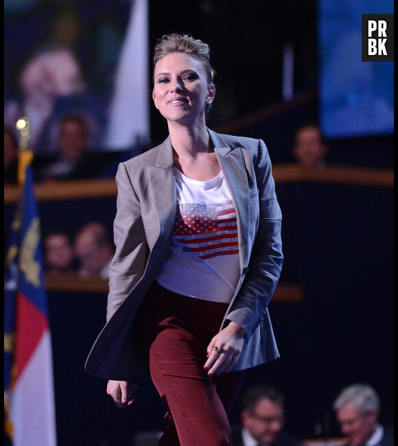 Scarlett Johansson a fait le show dans un t-shirt patriote
