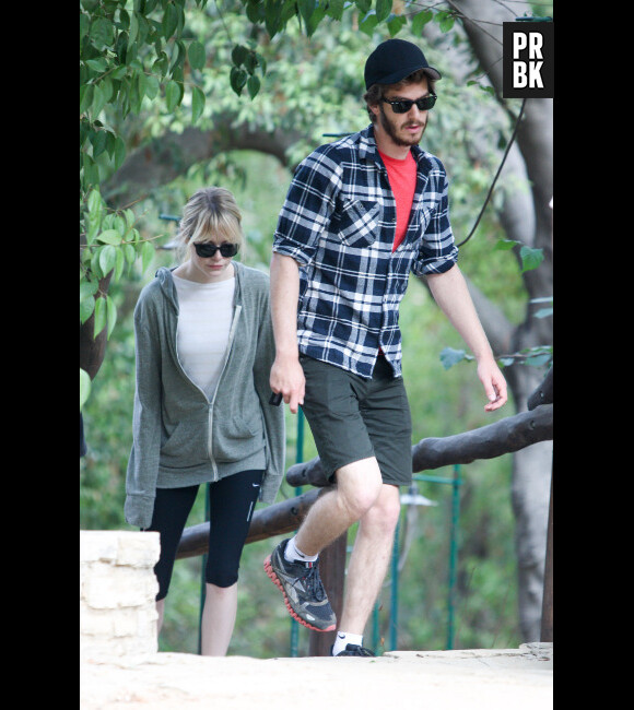 Emma Stone et Andrew Garfield, moins glam' que sur le tapis rouge