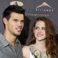 Taylor Lautner, Kristen Stewart et Robert Pattinson à la conférence de presse de Madrid