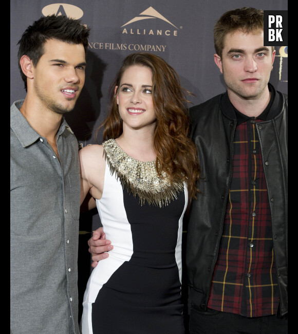 Taylor Lautner, Kristen Stewart et Robert Pattinson à la conférence de presse de Madrid