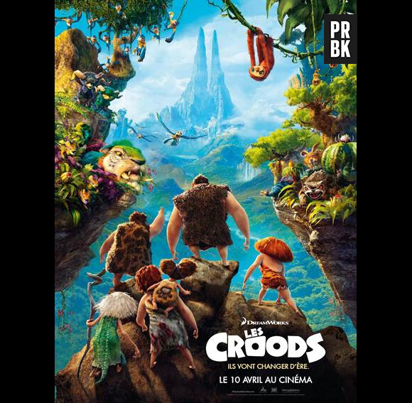 Affiche officielle du film Les Croods