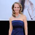 Helen Hunt, en robe bustier bleue H&amp;M Conscious aux Oscars 2013