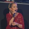 Rita Ora, sur le podium du défilé Etam à Paris