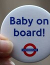 Un badge "Bébé à bord" pour Kate Middleton