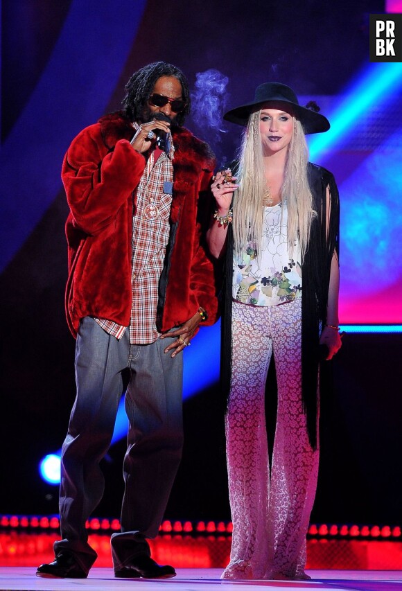 Snoop Lion et Ke$ha ont tiré quelques taffes d'un joint le 14 avril aux MTV Movie Awards 2013
