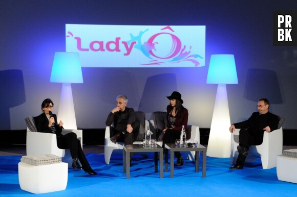 Nolwenn Leroy, Bruno Coulais et Skertzo à la conférence de presse Lady Ô au Futuroscope