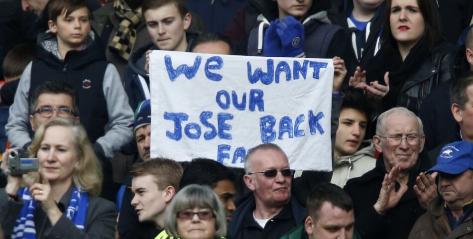 Les fans de Chelsea réclament José Mourinho