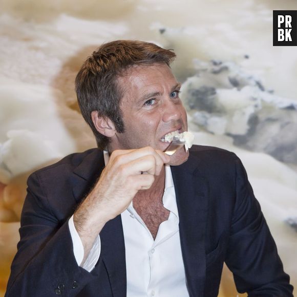 Le Prince Emmanuel Philibert de Savoie sur le tournage de sa prochaine émission au Championnat du monde de la pizza, le 17 avril 2013 à Parme