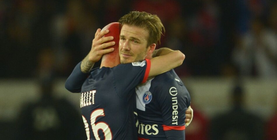 David Beckham en plein câlin avec Jallet