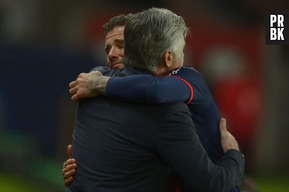 David Beckham s'est consolé dans les bras de Carlo Ancelotti