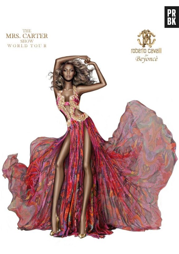 Beyoncé devient anorexique sous le crayon de Roberto Cavalli