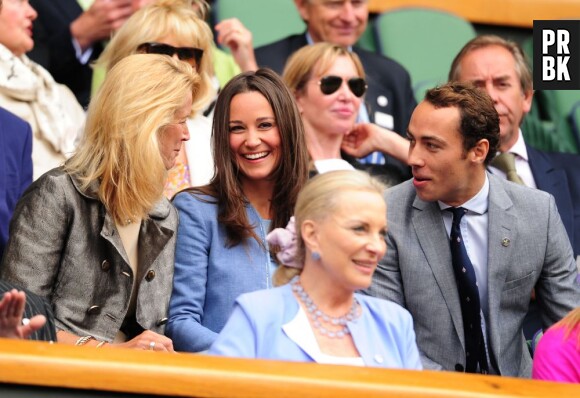 Pippa Middleton et son frère James profitent à fond du 1er jour de Wimbledon 2013