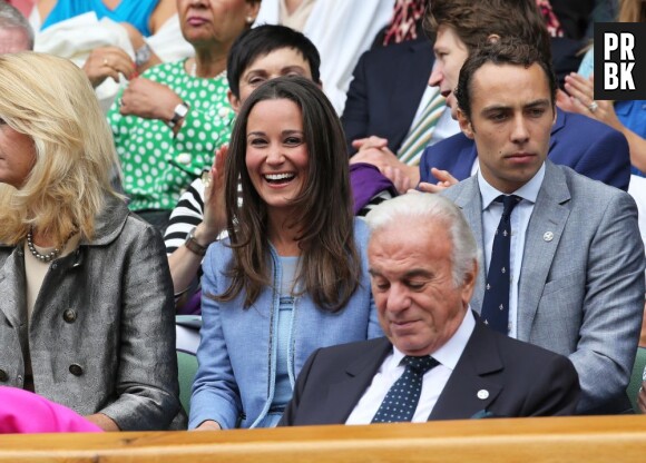 Pippa Middleton et son frère James en duo pour le 1er jour de Wimbledon 2013, lundi 24 juin