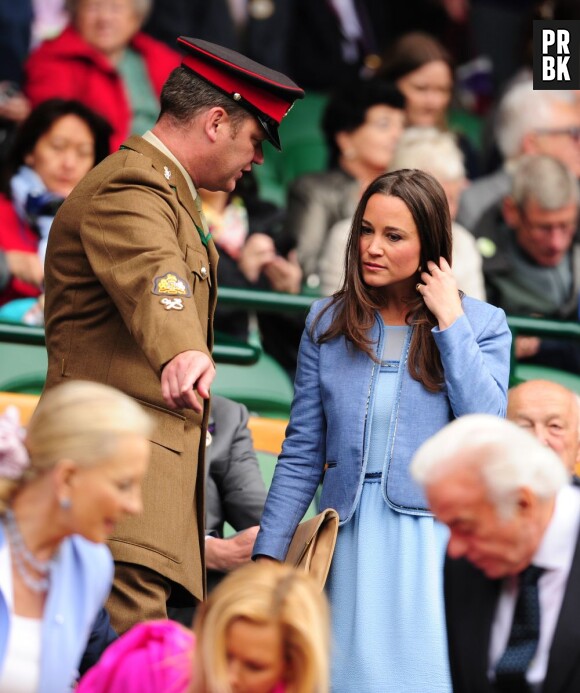 Pippa Middleton accueillie avec les honneurs, lundi 24 juin 2013 à Wimbledon